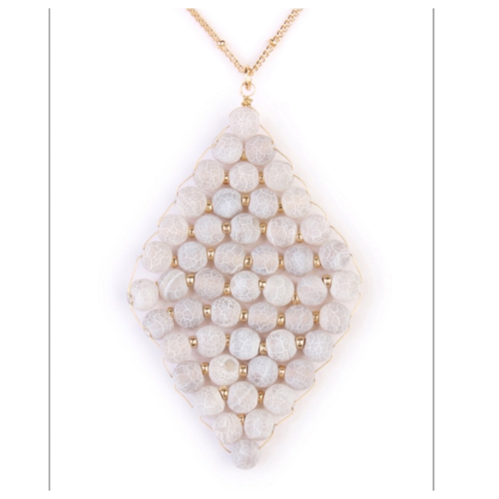NATURAL STONE Pendant Necklace - Picture 3 of 7